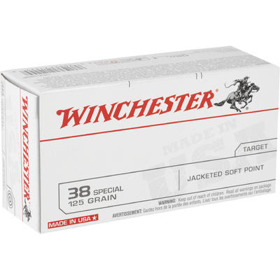 Winchester Ammo Best Value 38 Special 125 Grain JS