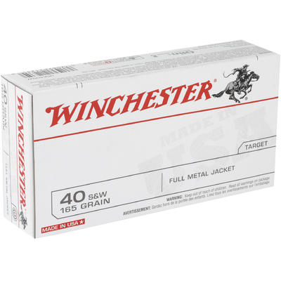 Winchester Ammo Best Value 40 S&W 165 Grain FM