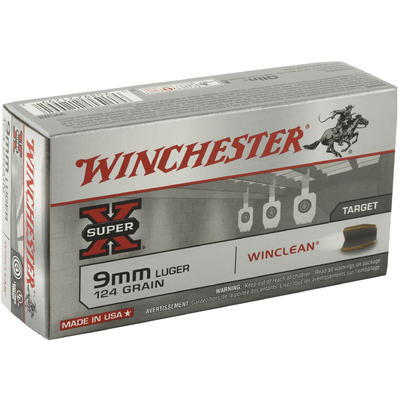 Winchester Ammo WinClean 9mm 124 Grain Brass Enclo