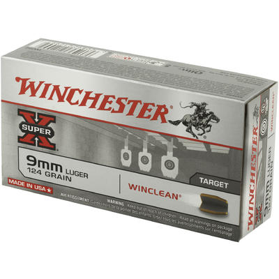 Winchester Ammo WinClean 9mm 124 Grain Brass Enclo