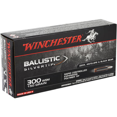 Winchester Ammo Supreme 300 WSM 150 Grain Silverti
