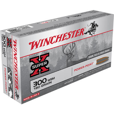 Winchester Ammo Super-X 300 WSM 180 Grain Power-Po