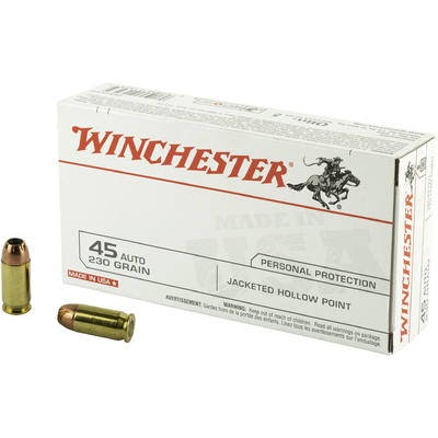 Winchester Ammo Best Value 45 ACP 230 Grain JHP 50