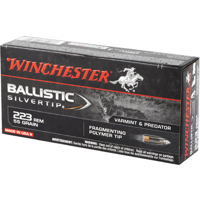 Winchester Ammo Supreme 223 Remington 55 Grain Sil