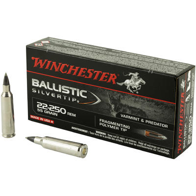 Winchester Ammo Supreme 22-250 Remington 55 Grain
