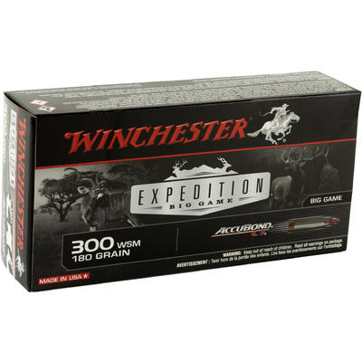Winchester Ammo Supreme 300 WSM 180 Grain AccuBond