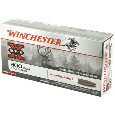 Winchester Ammo Super-X 300 WSM 150 Grain Power-Po Winchester Ammo Super-X 300 WSM 150 Grain Power-Po