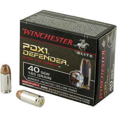 Winchester Ammo Elite PDX1 Defender 40 S&W Bon