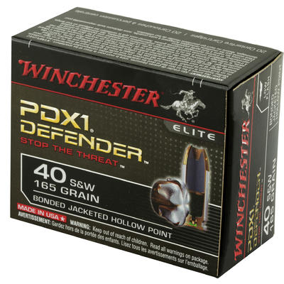 Winchester Ammo Elite PDX1 Defender 40 S&W Bon