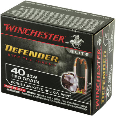Winchester Ammo Elite PDX1 Defender 40 S&W Bon Winchester Ammo Elite PDX1 Defender 40 S&W Bon