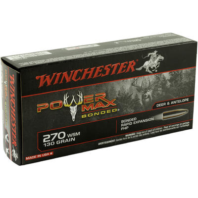Winchester Ammo Super-X 270 WSM 130 Grain Power Ma