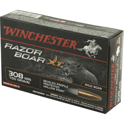 Winchester Ammo Razorback 308 Winchester HP 150 Gr Winchester Ammo Razorback 308 Winchester HP 150 Gr