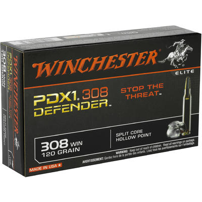 Winchester Ammo Elite PDX1 Defender 308 Win Split