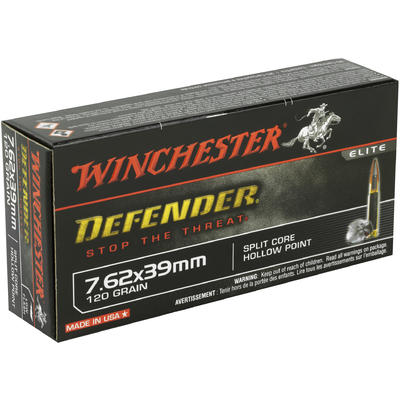 Winchester Ammo Supreme AK-47 7.62x39mm PDX 120 Gr