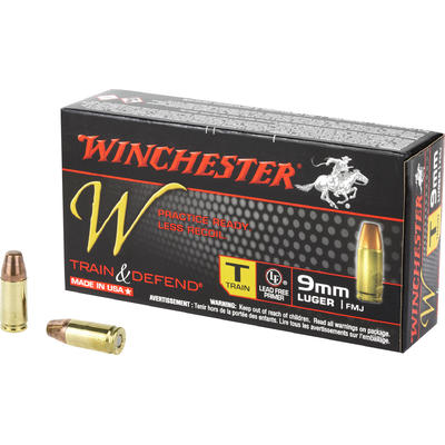 Winchester Ammo Train 9mm FMJ 147 Grain 50 Rounds