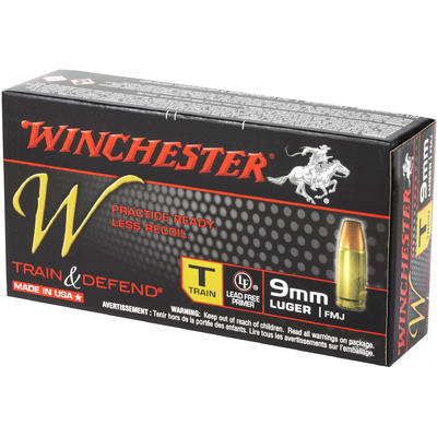 Winchester Ammo Train 9mm FMJ 147 Grain 50 Rounds