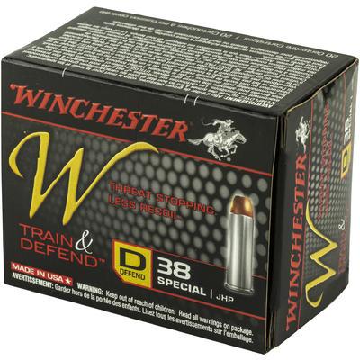 Winchester Ammo Defend 38 Special JHP 130 Grain 20