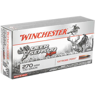 Winchester Ammo XP 270 WSM 130 Grain Extreme Point Winchester Ammo XP 270 WSM 130 Grain Extreme Point