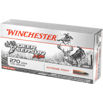Winchester Ammo XP 270 WSM 130 Grain Extreme Point Winchester Ammo XP 270 WSM 130 Grain Extreme Point