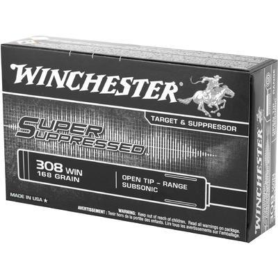 Winchester Ammo Suppressed 308 Winchester 168 Grai
