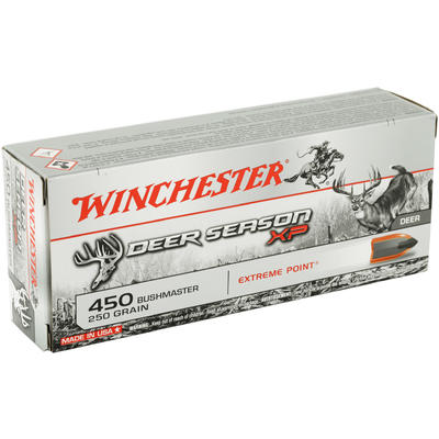 Winchester Ammo Deer XP 450 Bushmaster 250 Grain E