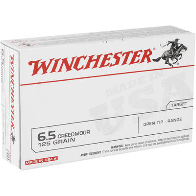 Winchester Ammo USA 6.5 Creedmoor 125 Grain Open T