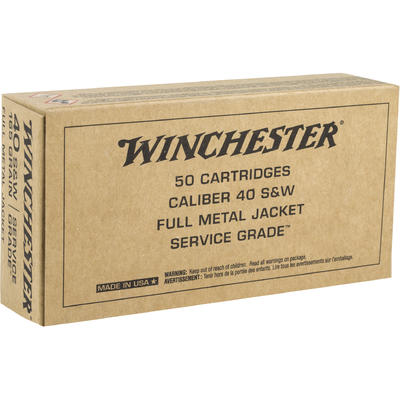 Winchester Ammo Service Grade 40 S&W 165 Grain