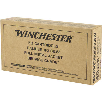 Winchester Ammo Service Grade 40 S&W 165 Grain