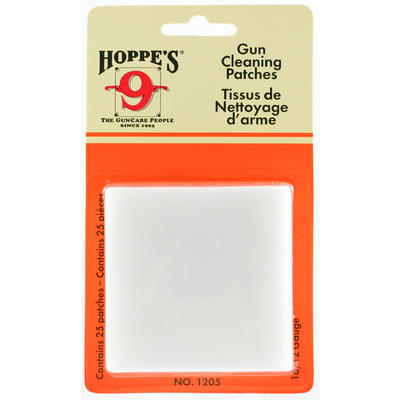 Hoppes Cleaning Supplies #2 Gun Patches 12/16 Gaug
