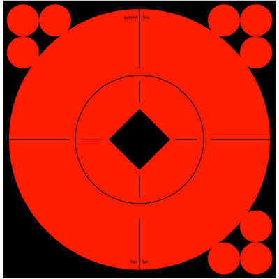 Birchwood Casey Target Spots 6in Red Bullseye w/Pa