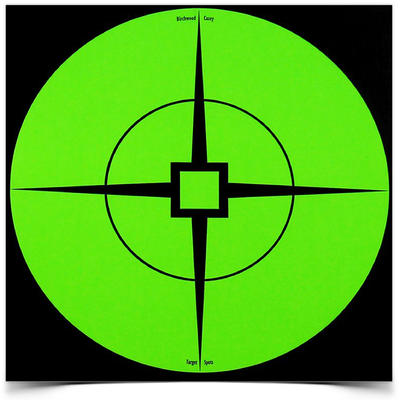 Birchwood Casey Target Spots 6in Green Crosshair S