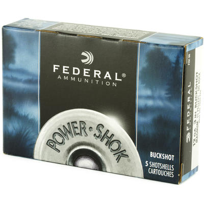 Federal Shotshells Power-Shok 12 Gauge 3in 15 Pell