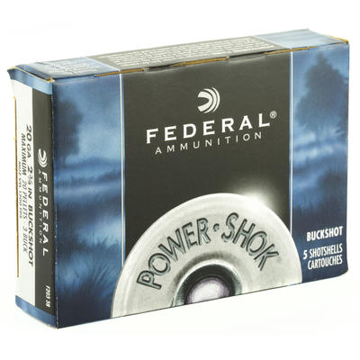 Federal Shotshells Power-Shok 20 Gauge 2.75in 20 P