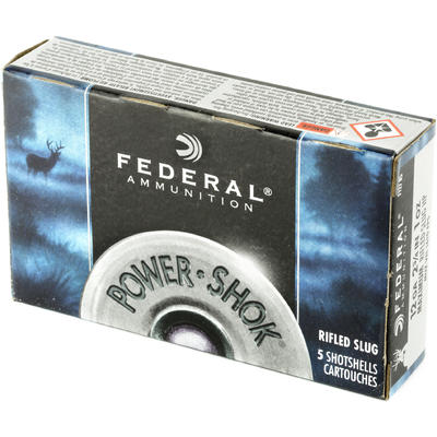 Federal Shotshells Power-Shok Rifled Slug 12 Gauge Federal Shotshells Power-Shok Rifled Slug 12 Gauge