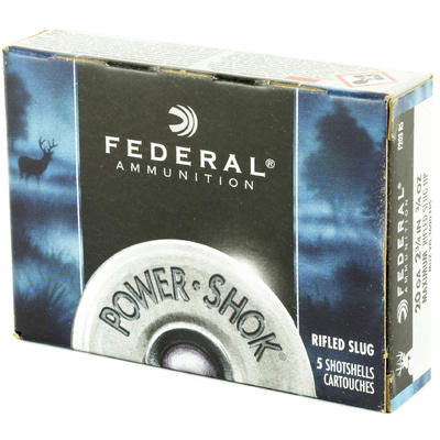 Federal Shotshells Power-Shok Rifled Slug 20 Gauge