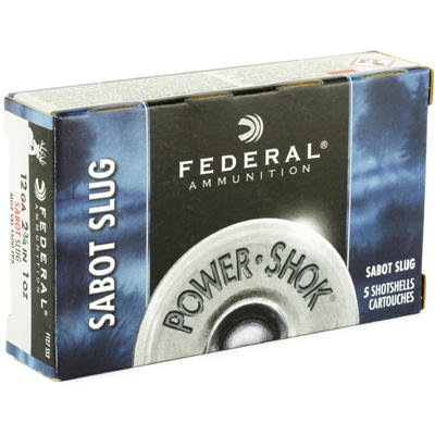 Federal Shotshells 12 Gauge 2.75in 1oz Sabot HP Sl Federal Shotshells 12 Gauge 2.75in 1oz Sabot HP Sl