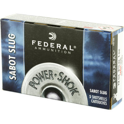 Federal Shotshells 12 Gauge 2.75in 1oz Sabot HP Sl Federal Shotshells 12 Gauge 2.75in 1oz Sabot HP Sl