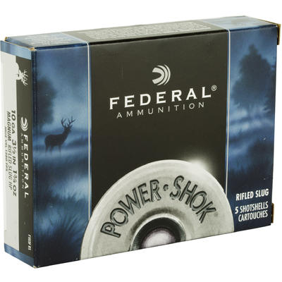 Federal Shotshells Power-Shok Rifled Slug 10 Gauge