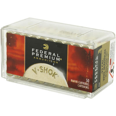 Federal Rimfire Ammo V-Shok .22 Magnum (WMR) Speer