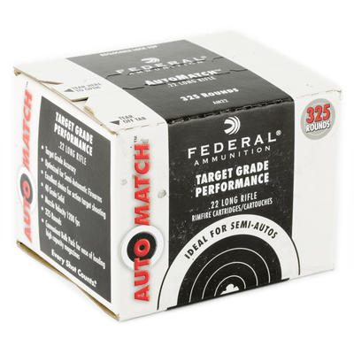Federal Rimfire Ammo AutoMatch .22 Long Rifle (LR) Federal Rimfire Ammo AutoMatch .22 Long Rifle (LR)