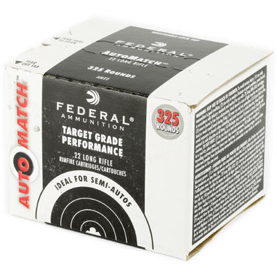 Federal Rimfire Ammo AutoMatch .22 Long Rifle (LR) Federal Rimfire Ammo AutoMatch .22 Long Rifle (LR)
