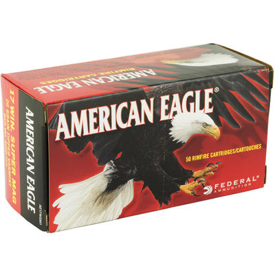 Federal Rimfire Ammo American Eagle 17 Win Super M