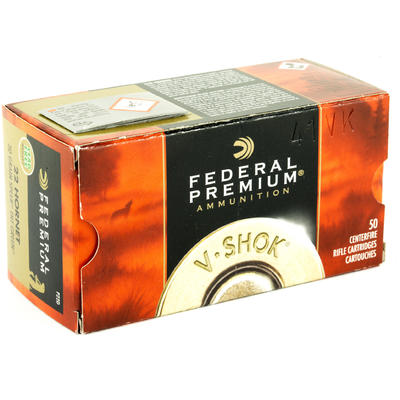 Federal Ammo 22 Hornet TNT Green 30 Grain 50 Round