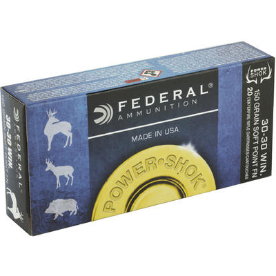 Federal Ammo Power-Shok 30-30 Winchester SP 150 Gr