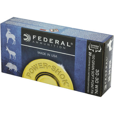 Federal Ammo Power-Shok 30-30 Winchester SP 150 Gr