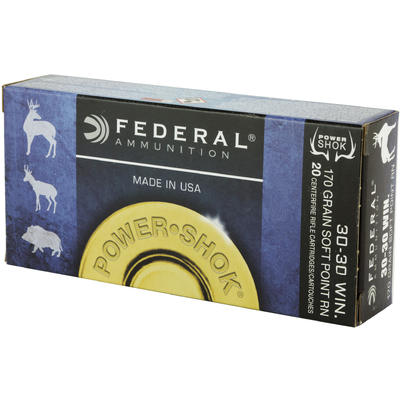 Federal Ammo Power-Shok 30-30 Winchester SP RN 170