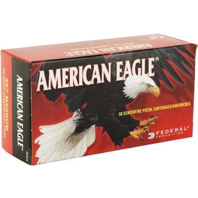Federal Ammo American Eagle 357 Magnum JSP 158 Gra