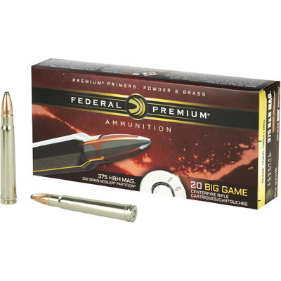 Federal Ammo Cape-Shok 375 H&H Magnum Nosler P