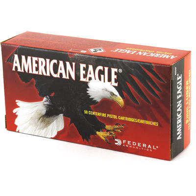 Federal Ammo American Eagle 9mm FMJ 124 Grain 50 R