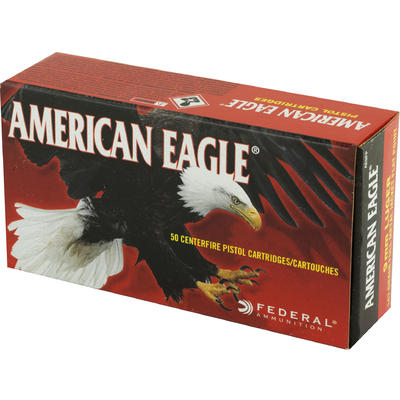 Federal Ammo American Eagle 9mm FMJ 147 Grain 50 R